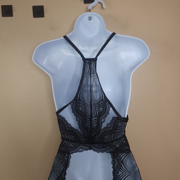 Fredericks Of Hollywood Brielle Babydoll LAce Sheer in Black Size L/XL - Picture 9 of 12